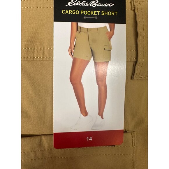 Eddie Bauer shorts women 2 Way Stretch 5”Inseam Hiking Outdoor Wear size 14 - Picture 5 of 13